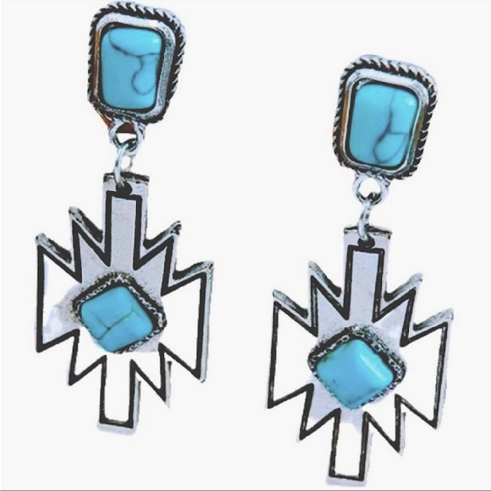 Turquoise dangle earrings